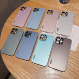 Luxury Aluminum Camera Protection Back Case for iPhone 13 12 11 Pro Max Mini