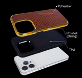 Luxury Leather Business Shockproof Case For iPhone 14 13 12 series