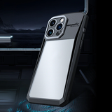 Airbag Shockproof Bumper Stripe Clear Camera Protection Case For iPhone 14 13 series