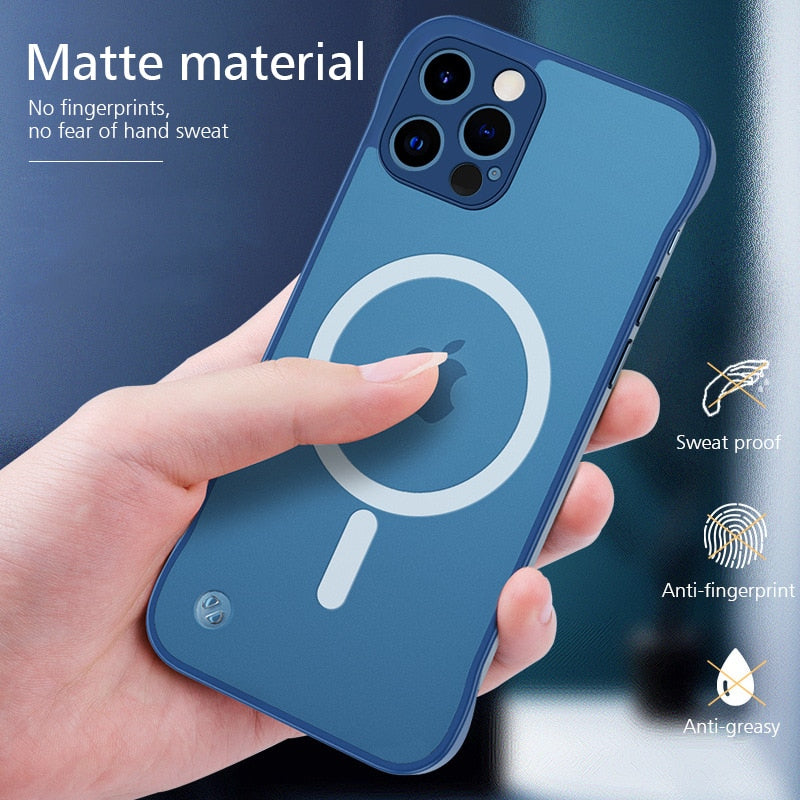 Multifunctional Phone Cover, Magnetic Closure Anti Fingerprint