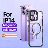 Transparent Magnetic Case for iPhone 14 series