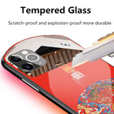 Makeup Mirror Tempered Glass Lens Protection Shockproof Phone Case For iPhone 12 Series