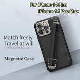 Wrist Strap Magnetic Case for iPhone 14 series