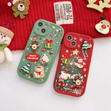 3D Cute Christmas New Year Case for iPhone 14 13 12 Series