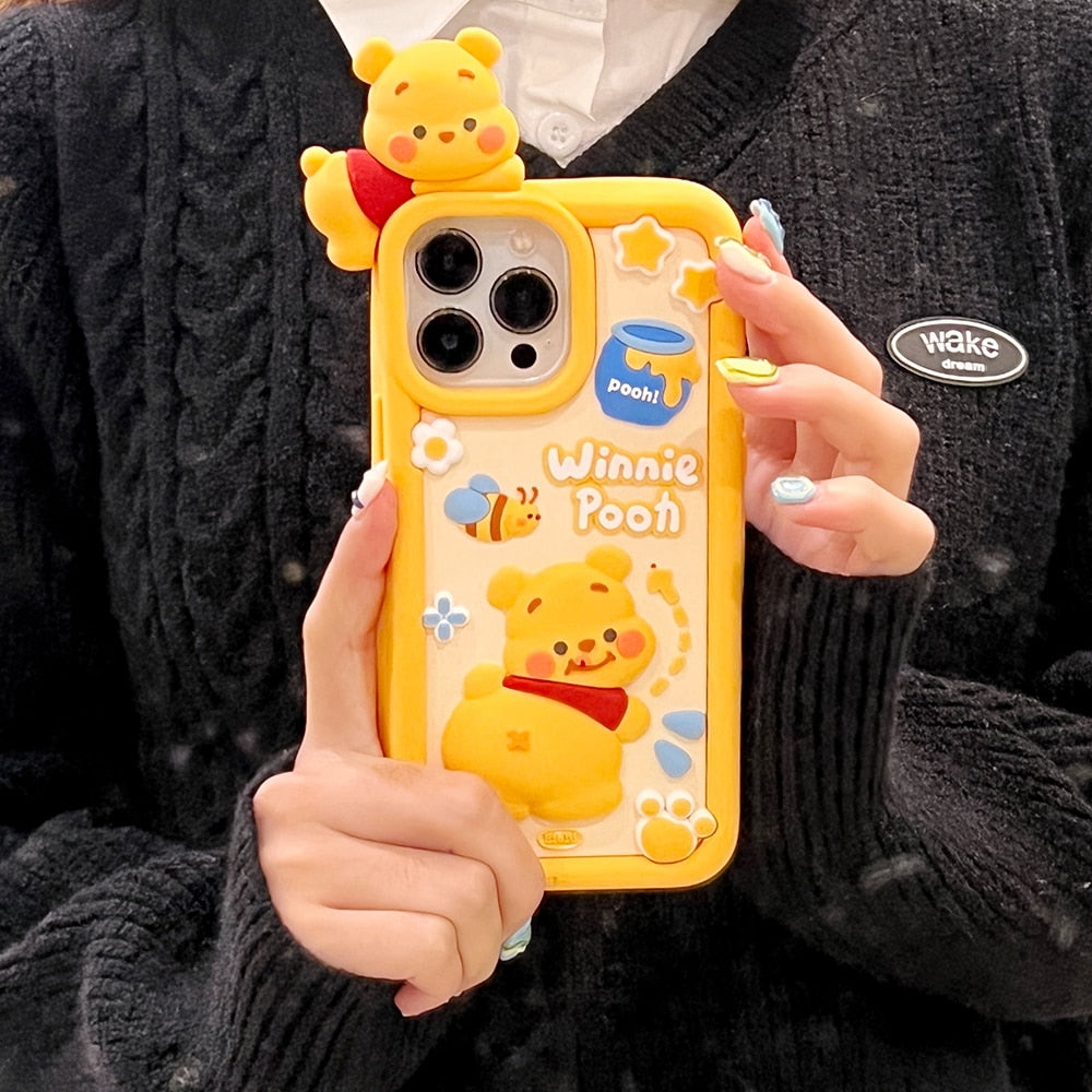 3D Disney Winnie The Pooh Silicone Soft Case For iPhone 14 13 12 serie – Bestie Phone 3D Disney Winnie The Pooh Silicone Soft Case For iPhone 14 13 12 serie – Bestie Phone
