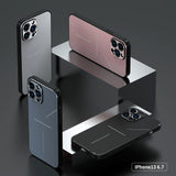 Aluminum Metal Bumper Wireless Charging Scratch Resistant Case for iPhone 13 12 11 Series
