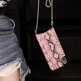 Fashion Crossbody Case With Strap Long Chain for iPhones