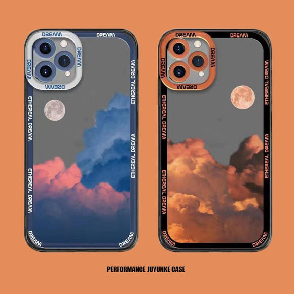 Sunset Clouds Pattern Camera Lens Protector Shockproof Case for iPhone 13 12 11 Series