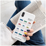 2021 Calendar Soft Matte Case for iPhone 12 11 Pro Max