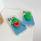 3D Cute Toy Bite Finger Phone Case For iPhone 13 12 11 Series