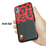 Leopard Pattern Stitching Leather Shockproof Soft Case for iPhone 12 & 11 Series