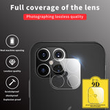 2Pcs 9D Screen Protective Glass On Full Lens Coverage Scratch Proof For iPhone 11 Series