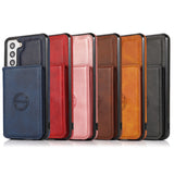 Leather Stand Card Slot Wallet Case For Samsung Galaxy S21 S20 Note 20 Series