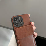 Retro Leather Wallet Card Holder Case For iPhone 13 12 11 Pro Max