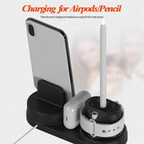 4 in 1 Charging Dock Station For Apple Devices iPhone Watch Airpods Pencil