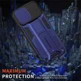 Slide Lens Armor Shockproof Invisible Bracket Back Case For iPhone 13 12 11 13 Pro Max