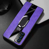 Luxury Leather Camera Lens Protection Car Magnetic Fingering Holder Case For iPhone 12 11 Series