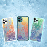 3D Flower Emboss Ultra thin Matte Case For iPhone 12 11Series