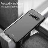 Luxury Fitted Ultra Thin Hard Frosted PC Back Cover For Samsung S10 Series