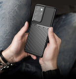 Rugged Fiber Shield Anti knock Full Cover Case For Samsung Galaxy S21 Series