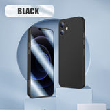 Front Tempered Glass Hard Back Case for iPhone 13 12 11 Pro Max