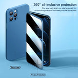 360 All Inclusive Front Privacy Tempered Glass Case for iPhone 13 12 Pro Max Mini