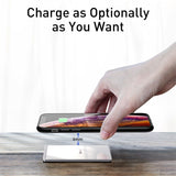Portable Ultra Thin 15W Qi Wireless Charger for iPhone Samsung Xiaomi Smartphone