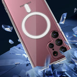 Magsafe Magnetic Acrylic Transparent Shockproof Case for Galaxy S22 Ultra Plus