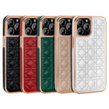 Electroplated Leather Case for iPhone 13 12 11 Pro Max