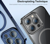 Magnetic Transparent Plating Case for iPhone 14 Series