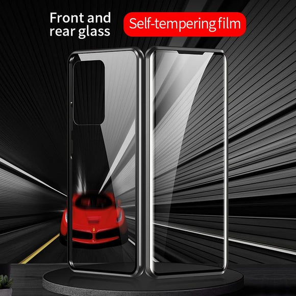 360 Full Protection Magnetic Bumper Double Glass Case For Samsung S20 Series