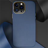 Luxury Leather Plating Case for iPhone 13 12 11 Series