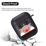 Cartoon Santa Claus Christmas Soft TPU Case For Airpods 3 2 1 Series