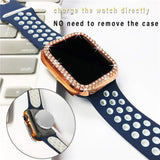 Luxury Bling Diamond Protective Hard Case for Apple Watch Series