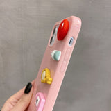 3D Toy Soft Vogue Girl Perfume Lipstick Phone Case For iPhone 12 11 XS Series