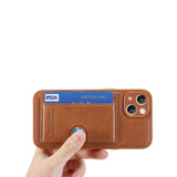 Luxury Leather Kickstand Wallet Case for iPhone 13 12 11 Pro Max