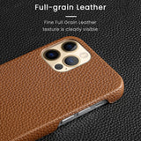 New Luxury Genuine Leather Phone Case for iPhone 13 12 Series