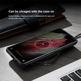 Aoge Leather Case Luxuly Texture With Pen Slot Phone Back Cover For Samsung S21 Ultra