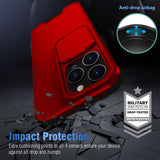 Rugged Shockpoof Slide Lens Protection Case for iPhone 13 series