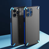 Luxury Plating PC Bumper Shockproof Silicone Case for iPhone 12 11 Series