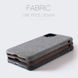 Luxury Fabric Soft Back Cover For iPhone 13 12 11 Series