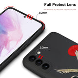 3D Embossed Silicon Shockproof Protective Camera Lens Cover with Ring Lanyard Case for Samsung Galaxy S21 Ultra S21 Plus 5G