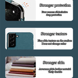 Luxury Plain Soft Edge Surface Leather Case for Samsung Galaxy S21 S20 Note 20 Series