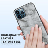 High Quality Magnetic Shockproof Silicone Marble PU Leather Phone Case For iPhone 12 11 Series