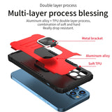 Magnetic Finger Ring Holder Heat Dissipation Case For iPhone 13 12 11 Series