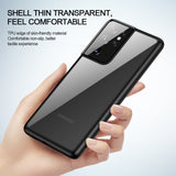 Transparent Shockproof Back Cover Fashion Case for Samsung S21 S20 Note 20 Series