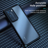 Luxury Transparent Carbon Fiber Texture Slim Case For HuaWei Mate 40 Sẻie