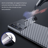Carbon Sticker Protector Back Film Clear Phone Skin for Samsung S21 S20 Series
