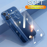 Tempered Glass Screen Protectors + Soft Clear Shockproof Case for iPhone 12 11 Series