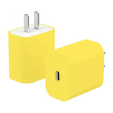 18W 20W Charger Simple Solid Color Silicone Protector Case For iPhone